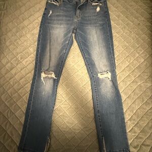 KanCan Blue Skinny Distressed Jeans